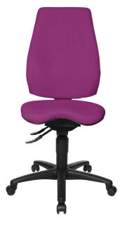 Topstar Bürostuhl Body Balance 450, BAK450T33 Stoff lila, Gestell schwarz