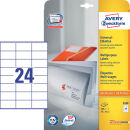 AVERY Zweckform Etiketten 3490 weiß 70,0 x 36,0 mm,...