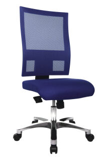 Topstar Bürostuhl Nito, PRONETSYT38 Stoff blau, Gestell alu