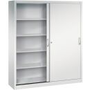 CP Schiebetürenschrank C 2000 Acurado, 2140-00 S10109 lichtgrau 8 Fachböden 160,0 x 40,0 x 195,0 cm