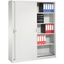 CP Schiebetürenschrank C 2000 Acurado, 2140-00 S10109 lichtgrau 8 Fachböden 160,0 x 40,0 x 195,0 cm