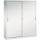 CP Schiebetürenschrank C 2000 Acurado, 2140-00 S10109 lichtgrau 8 Fachböden 160,0 x 40,0 x 195,0 cm