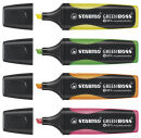 STABILO GREEN BOSS Textmarker farbsortiert, 4 St.
