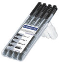 STAEDTLER Lumocolor Folienstifte schwarz 0,4 + 0,6 + 1,0...