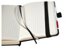 BRUNNEN Notizbuch KOMPAGNON ca. DIN A6 kariert, schwarz Hardcover 192, davon 16 zum Heraustrennen Seiten, 1 St.