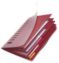 PAGNA Ordnungsmappe 6 Fächer rot, 1 St.