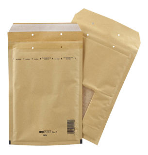 100 aroFOL® WIN Luftpolstertaschen 4/D braun für DIN A5