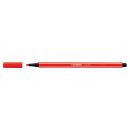 STABILO Pen 68 Filzstifte rot, 10 St.