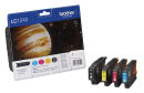 brother LC-1240BK/C/M/Y schwarz, cyan, magenta, gelb...