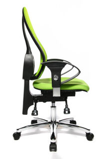 Topstar Bürostuhl Sitness® 15, ST19UG05 Stoff grün, Gestell chrom