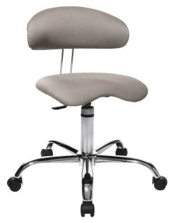 Topstar Bürostuhl Sitness® 40, ST290W53 Stoff grau, Gestell chrom