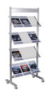 Kerkmann Prospektregal Ecoline silber DIN A4 70,0 x 35,0...