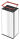 Hailo Big-Box Swing XL Mülleimer 52,0 l silber, 1 St.