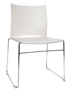 Topstar Besucherstühle W-Chair CH490-2 weiß Kunststoff, 4 St.