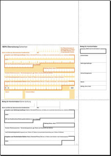 SIGEL SEPA-Überweisungsschein/-Zahlschein Bankformulare ZV572, 250 Blatt