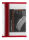 VELOFLEX Reißverschlussbeutel VELOBAG® DIN A4 transparent/rot 0,3 mm, 1 St.
