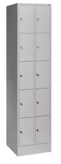CP Schließfachschrank S 2000 Classic lichtgrau 80700-20 S10000, 10 Schließfächer 46,0 x 48,0 x 195,0 cm