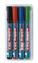 edding 383 Flipchart-Marker farbsortiert 1,0 - 5,0 mm, 4 St.