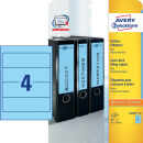 AVERY Zweckform Ordneretiketten L4767-20 blau, 20 Blatt