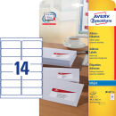 AVERY Zweckform Adressetiketten J8163-25 weiß 99,1...