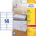 AVERY Zweckform Adressetiketten L7163-40 weiß 99,1 x 38,1 mm, 40 Blatt