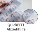 AVERY Zweckform Folien-Adressetiketten L7563-25 transparent 99,1 x 38,1 mm, 25 Blatt