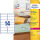 AVERY Zweckform Folien-Adressetiketten L7563-25 transparent 99,1 x 38,1 mm, 25 Blatt