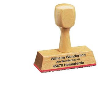 Textstempel, individualisierbar ohne Logo, 1 St.
