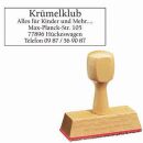 Textstempel, individualisierbar ohne Logo, 1 St.