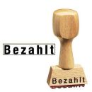 "Textstempel ""Bezahlt"" ohne...