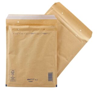 aroFOL® CLASSIC Luftpolstertaschen 5/E braun für DIN C5, 100 St.