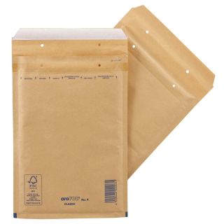100 aroFOL® CLASSIC Luftpolstertaschen 4/D braun für DIN A5