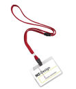 DURABLE Namensschilder mit Textilband 9,0 x 6,0 cm, 10 St.
