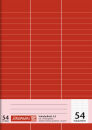 BRUNNEN Vokabelheft Lineatur 54 liniert DIN A5 ohne Rand, 32 Blatt, 1 St.