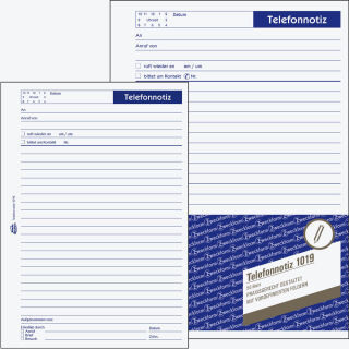 AVERY Zweckform Telefonnotiz Formularbuch 1019, 1 St.