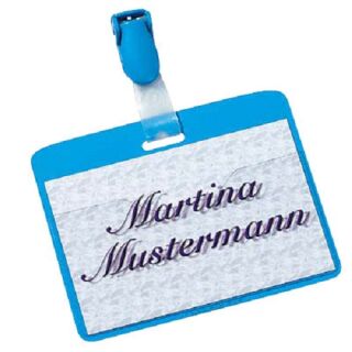 DURABLE Namensschilder mit Clip 9,0 x 6,0 cm, 25 St.