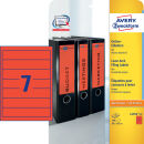 AVERY Zweckform Ordneretiketten L4762-20 rot, 20 Blatt