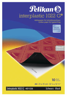 Pelikan Kohlepapier interplastic 1022 G® 401026 DIN A4, 10 Blatt