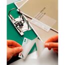VELOFLEX Heftstreifen, selbstklebend Doppelheftfix transparent Kunststoff, 50 St.