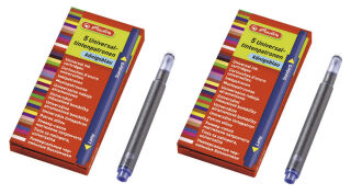 herlitz Tintenpatronen für Füller 10412070 königsblau, 2x 5 St.