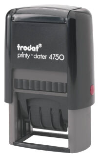 "trodat Datumstempel mit Text ""Eingegangen"" printy-dater 4750/L1 selbstfärbend blau rot, 1 St."