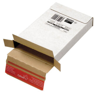 ColomPac® Versandkartons Kurierpakete 22,5 x 14,5 x 3,4 cm, 20 St.