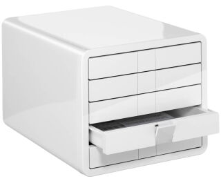 HAN Schubladenbox iBox  weiß 1551-12D, DIN A4 mit 5 Schubladen, 1 St.