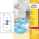 AVERY Zweckform CD-Etiketten L7760-25 weiß, 50...