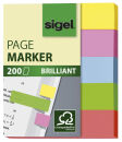 SIGEL brillant Haftmarker farbsortiert 5x 40 Streifen