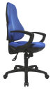 Topstar Bürostuhl Ergo Point® SY, EP02BB6 Stoff blau, Gestell schwarz