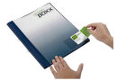 DURABLE Visitenkartentasche selbstklebend transparent,...