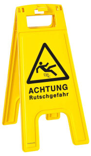 "Warnaufsteller ""Achtung Rutschgefahr"" dreieckig 28,0 x 58,0 cm, 1 St."