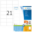 HERMA Etiketten 4616 weiß 70,0 x 42,3 mm, 200 Blatt