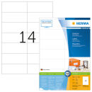 HERMA Etiketten 4625 weiß 105,0 x 42,3 mm, 200 Blatt